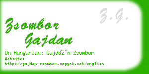 zsombor gajdan business card